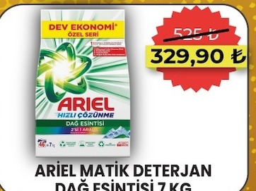 Ariel Matik Deterjan Dağ Esintisi 7 Kg