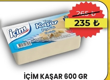 İçim Kaşar 600 Gr