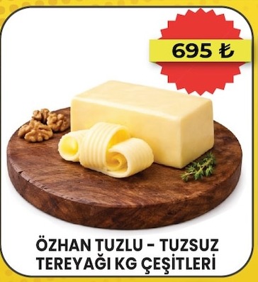 Özhan Tuzlu - Tuzsuz Tereyağı Kg Çeşitleri