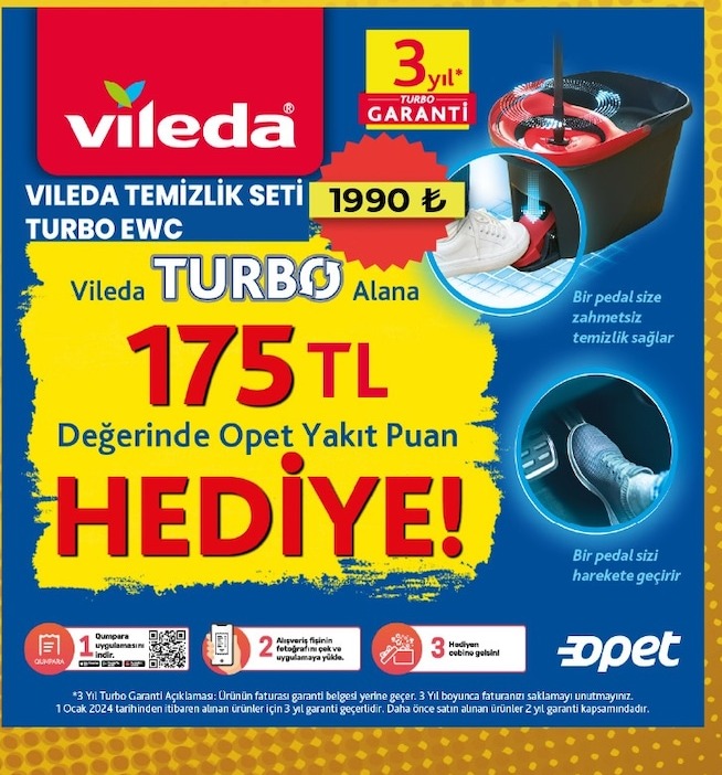 Vileda Temizlik Seti Turbo Ewc