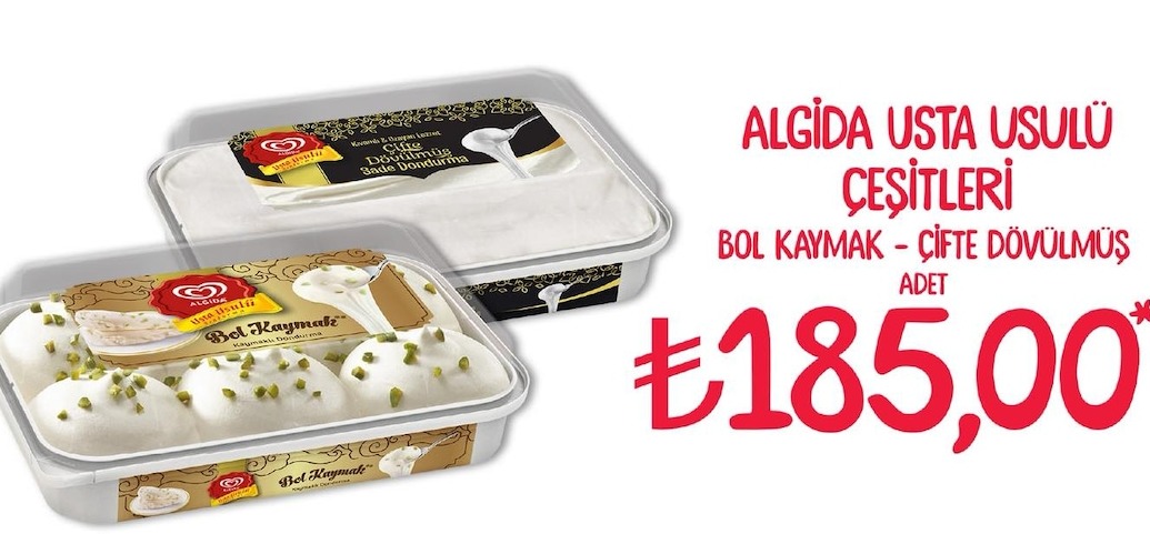 Algida Usta Usulü Bol Kaymak Çifte Dövülmüş