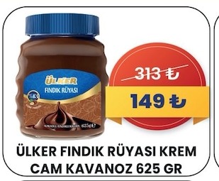 Ülker Fındık Rüyası Krem Cam Kavanoz 625 Gr