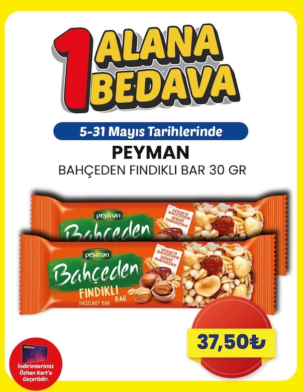 Peyman Bahçeden Findikli Bar 30 Gr