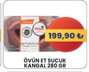 Övün Et Sucuk Kangal 280 Gr