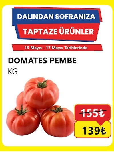 Domates Pembe Kg
