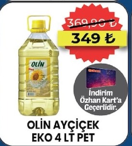 Olin Ayçiçek Eko 4 Lt Pet