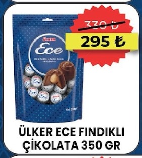 Ülker Ece Fındıklı Çikolata 350 Gr