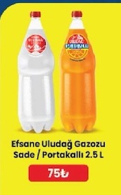 Efsane Uludağ Gazozu Sade / Portakallı 2.5 L