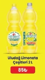Uludağ Limonata Çeşitleri 2 L