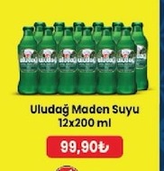 Uludağ Maden Suyu 12X200 Ml