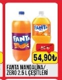 Fanta Mandalina Zero 2.5 L Çeşitleri