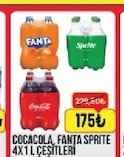 Cocacola Fanta Sprite 4X1 L Çeşitleri