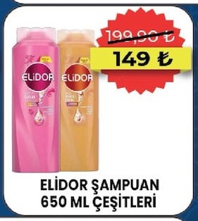 Elidor Şampuan 650 Ml Çeşitleri