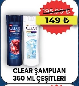 Clear Şampuan 350 Ml Çeşitleri