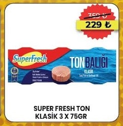 Super Fresh Ton Klasik 3 X 75Gr