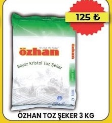Özhan Toz Şeker 3 Kg