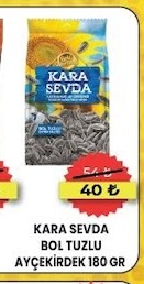 Kara Sevda Bol Tuzlu Ayçekirdek 180 Gr