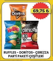 Ruffles - Doritos- Çerezza Parti Paketi Çeşitleri