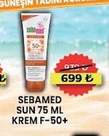 Sebamed Sun 75 Ml Krem F-50+