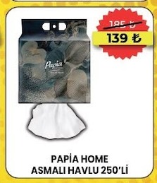 Papia Home Asmalı Havlu 250'Li