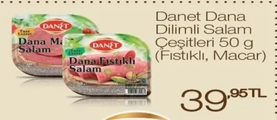 Danet Dana Dilimli Salam Çeşitleri 50 G (Fıstıklı, Macar)