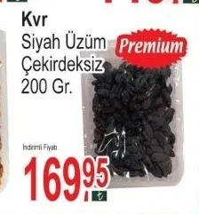 Kvr Siyah Üzüm Çekirdeksiz 200 Gr.