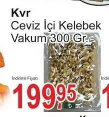 Kvr Ceviz İçi Kelebek Vakum 300 Gr.