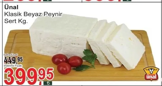Ünal Klasik Beyaz Peynir Sert Kg.