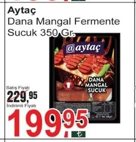Aytaç Dana Mangal Fermente Sucuk 350 Gr.