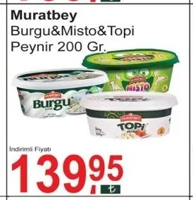 Muratbey Burgu&Misto&Topi Peynir 200 Gr.