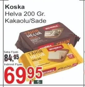 Koska Helva 200 Gr. Kakaolu/Sade