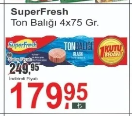 Superfresh Ton Balığı 4X75 Gr.