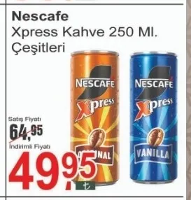 Nescafe Xpress Kahve 250 Ml. Çeşitleri