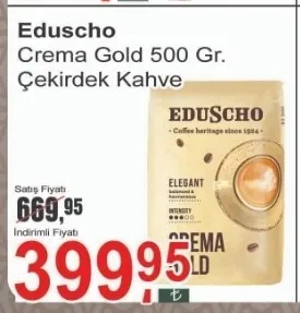 Eduscho Crema Gold 500 Gr. Çekirdek Kahve