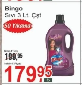 Bingo Sıvı 3 Lt. Çşt