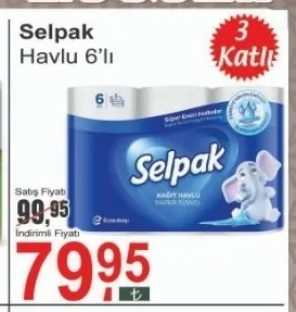 Selpak Havlu 6'Lı
