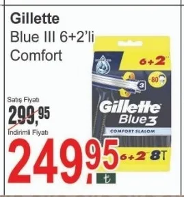 Gillette Blue Iii 6+2'Li Comfort