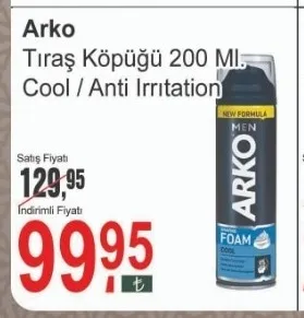 Arko Tıraş Köpüğü 200 Ml Cool / Anti Irritation