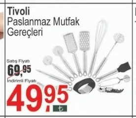 Tivoli Paslanmaz Mutfak Gereçleri