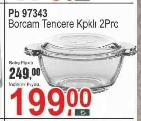 Pb 97343 Borcam Tencere Kpklı 2Prc