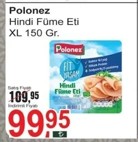 Polonez Hindi Füme Eti Xl 150 Gr.