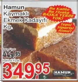 Hamun Kaymaklı Ekmek Kadayıfı Kg.