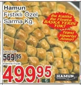 Hamun Fıstıklı Özel Sarma Kg.