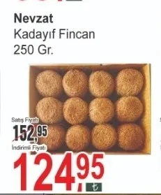 Nevzat Kadayıf Fincan 250 Gr.