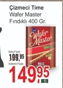 Çizmeci Time Wafer Master Fındıklı 400 Gr.