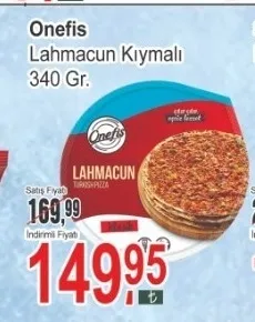 Onefis Lahmacun Kıymalı 340 Gr.