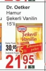 Dr. Oetker Hamur Şekerli Vanilin 15'Li