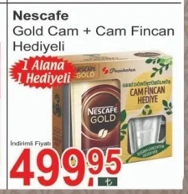 Nescafe Gold Cam + Cam Fincan Hediyeli