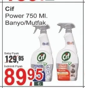 Cif Power 750 Ml. Banyo/Mutfak