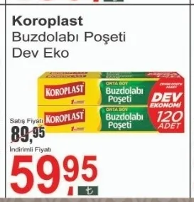 Koroplast Buzdolabı Poşeti Dev Eko
